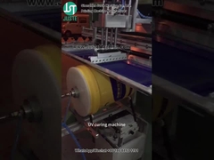 طابعة الشاشة المنحنية طباعة الشعار دلو الطلاء