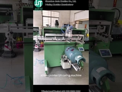 طابعة الشاشة المنحنية الطباعة الشعار لسلاسل الغاز