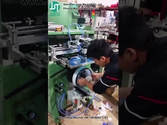 طابعة الشاشة المنحنية لطباعة الشعار للقشرة البلاستيكية (2)